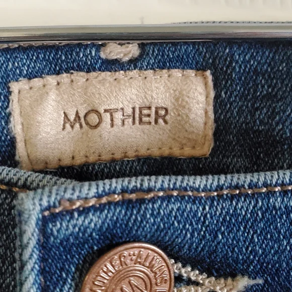 MOTHER THE STUNNER ZIP BUNNY SNIP NWT. SZ 31 CROP BERMUDA - Picture 2 of 10